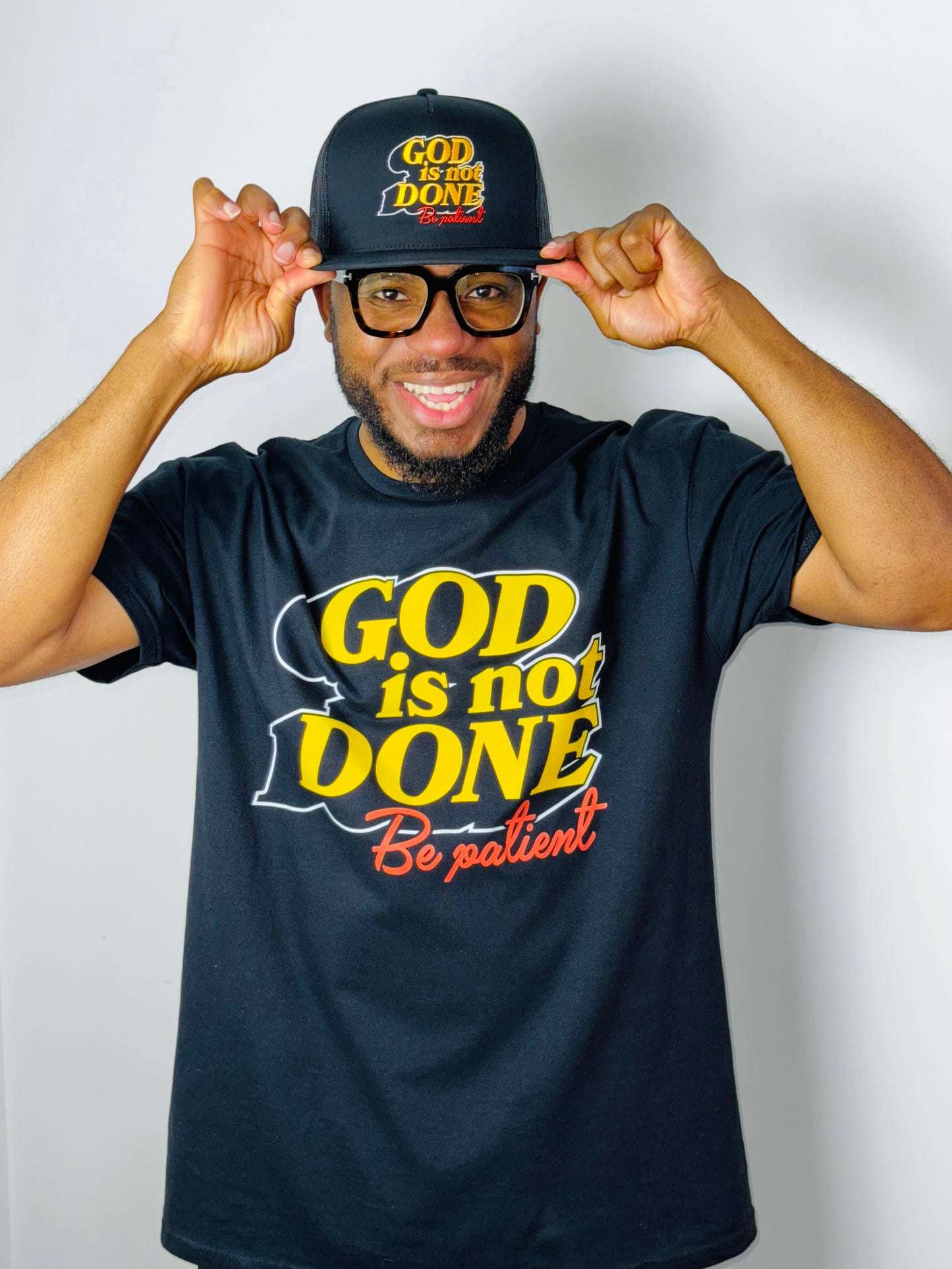 God Is Not Done Embroidered Hat